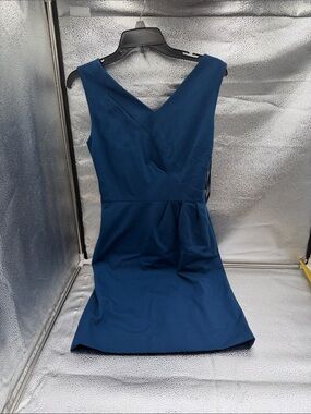 ANTONIO MELANI Navy V-Neck Sheath Dress